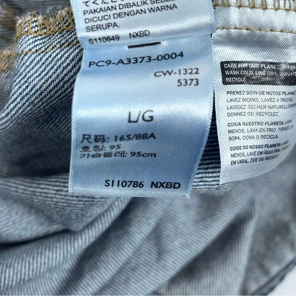 Levis Men's Blue Denim Pearl Snap Western Shirt/ Shacket PC9-A3373-0004 Size L - Picture 14 of 15